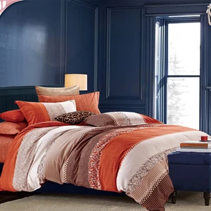 Durable Standard Size Knitted Printed Queen Bedding Cotton Duvet Covers Sets for King Size Bed