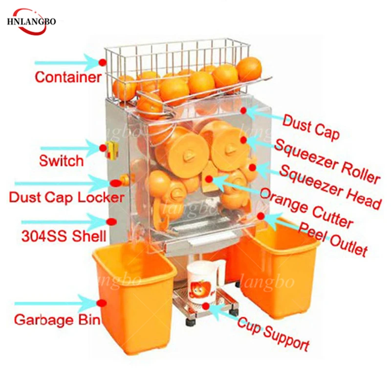 Новый стиль автоматическая соковыжималка для фруктов машина холодного отжима