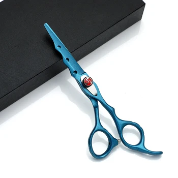 Hot Selling 6 Inch Hairdressing Scissors blue  Bird Design Sharp Blade Tip Cheap Barber Shears for Beauty Use