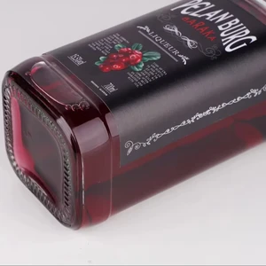 Perranburg 700ML 15.5% Alcohol Cranberry Infused Vodka Transparent Crystal Bottle | OEM/ODM B2B Bulk Wholesale for Business