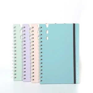 Customizable Planner Pocke A5 PP Hardcover Newest Design Spiral Notebookst With Pen Holder