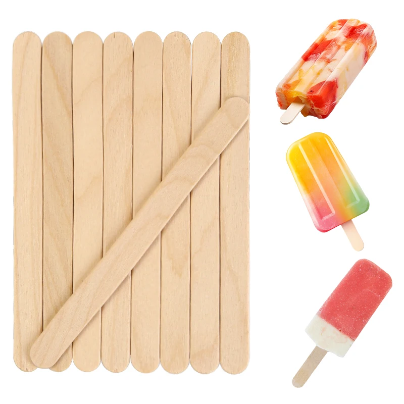 High Quality Customized Popsicle Ice Cream Sticks Biodegradable and Engraved in Different Sizes Factory Price