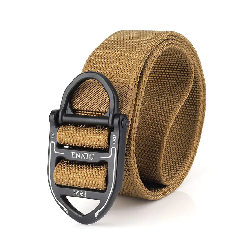 Unisex Outdoor Web Cintura Militare di Nylon Tactical Belt No Metallo Nichelato Escursionismo Cinghia Libero con Plastica Fibbia per Uomini E Donne 