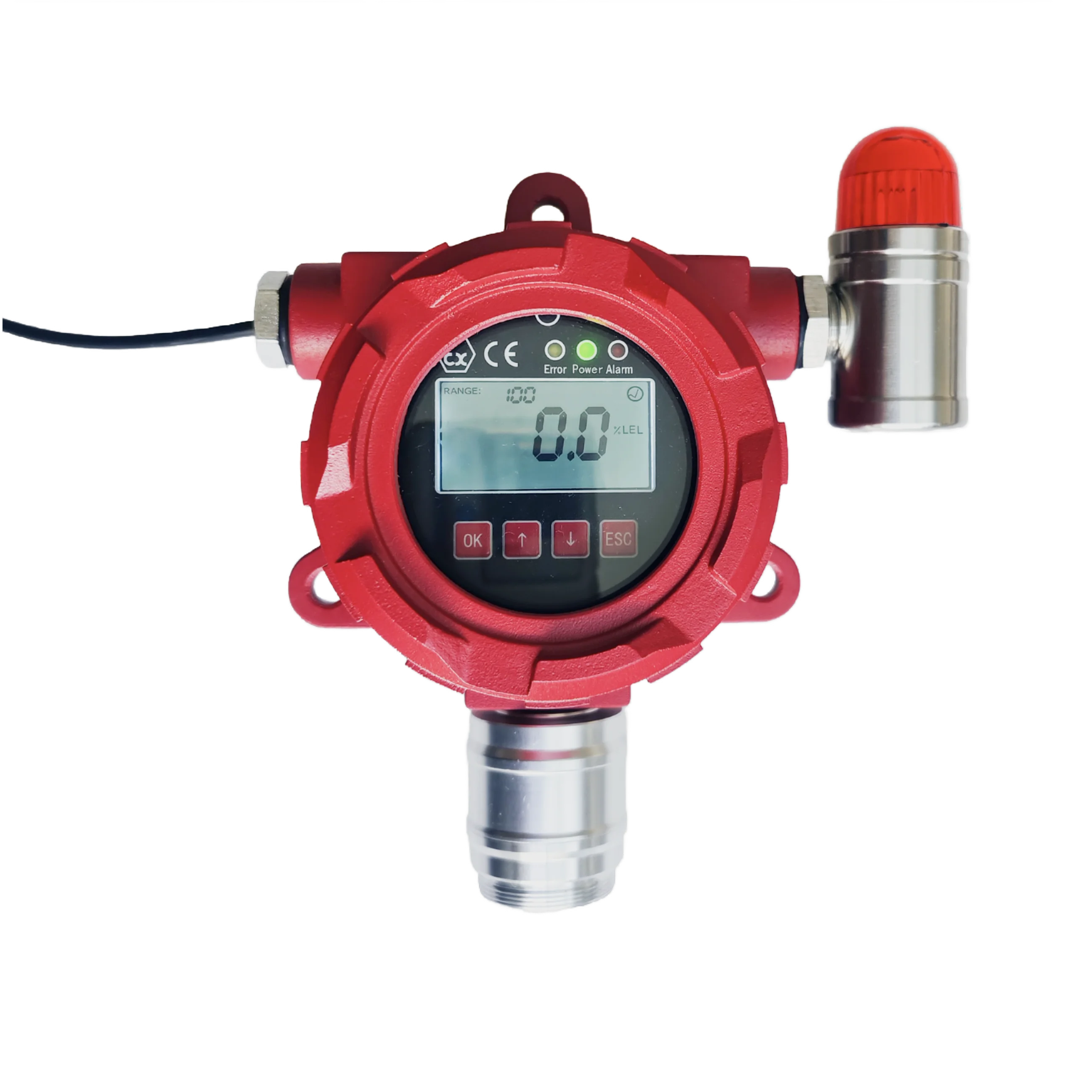HF Hydrofluoric Acid  Detector Factory Price   Fixed Gas Detector  With Alarm System  Gas Leak Detector