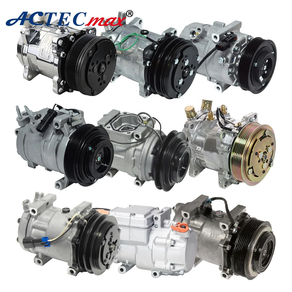 ACTECmax Universal Engine Auto Air Conditioning Parts Car Air Conditioner All Kinds Automotive Compressor Spare Parts AC Cooling