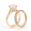 10k white Gold  moissanite diamond ring