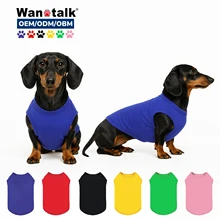 Dog Costumes Basic Blank T-Shirt Tee Shirts for Large Small Dogs Pet Clothing Dog Cat t Shirt in Stock Custom Logo