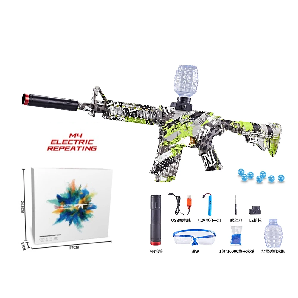 Gel Ball Blaster M416 Toy Gun M4 Pro High Capacity Electric Gel Ball ...