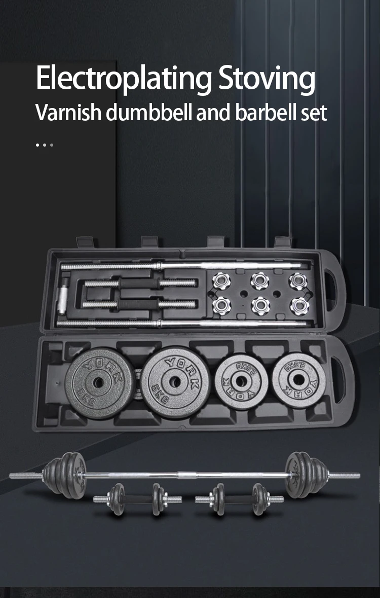 Adjustable Cast Iron Dumbbell Sets With Connector Option Weights Set