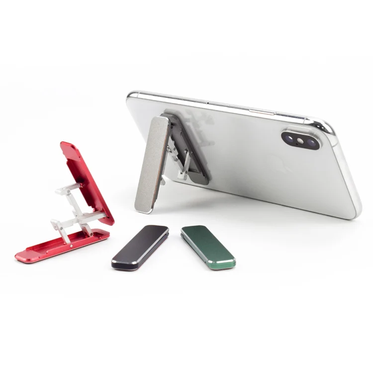 Aluminum phone stand  soporte movil mesilla Thin and invisible horizontal phone stand