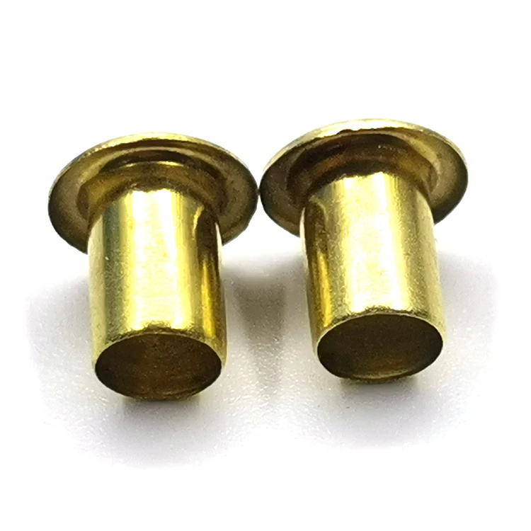 Tubular Rivets Brass Brake Hollow Rivet Nonmagnetic Lining Nut Grommets  M0.9 -M6