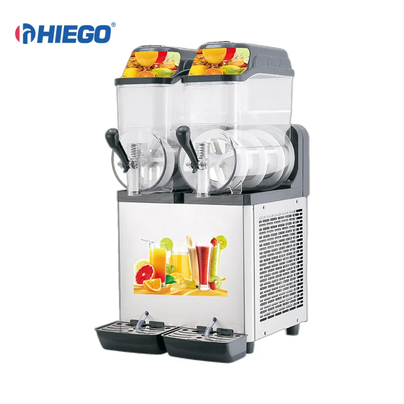 Commercial 24L Italian Slush Machine XRJ12lx2 Frozen Drink ICE Slush Machine Frozen Juice Cold Drinking