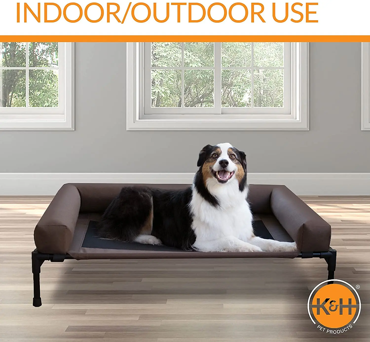 Outdoor Elevated Cooling Pet Dog Beds Original Bolster Pet Cot Elevated Dog Bed With Removable