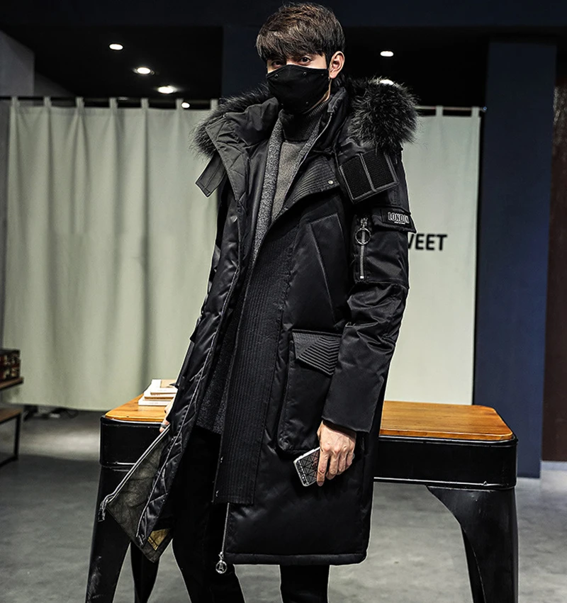 2024 Fashionable Thicken Jacket men Hooded Warm Lengthen Parka White duck down Hight Quality male New Winter Down Coat_voghion.com