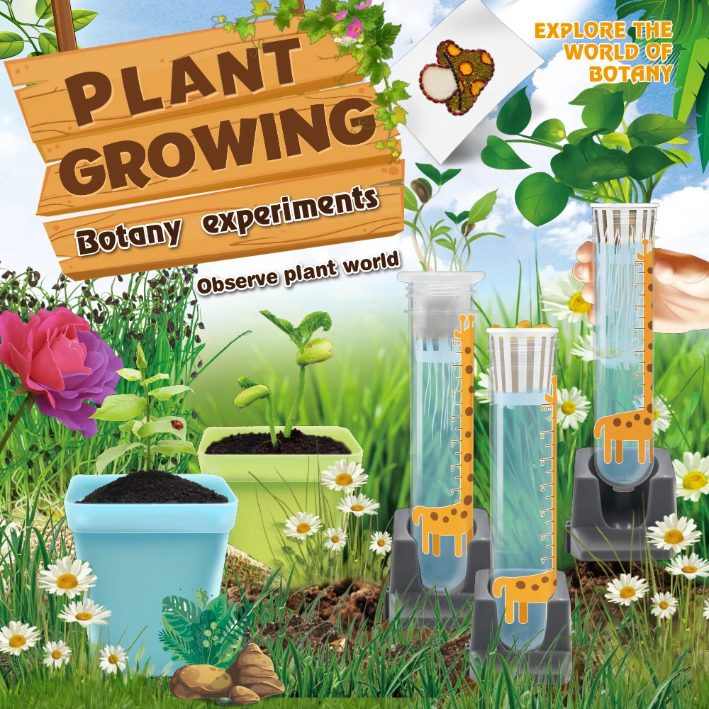 Children STEM Plant Growing Botany Experiments Plant Earth Kit DIY Toys  Education Science Toys for Children to Learn Farming