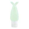 Botella rellenable de silicona verde de 90 ml