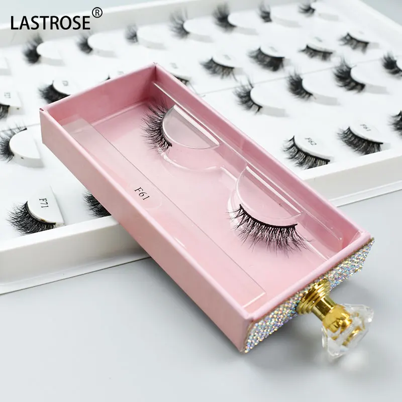 Ring Container For Lashes Luxury Eyelash Packaging - Custom Boxes with Rhinestones