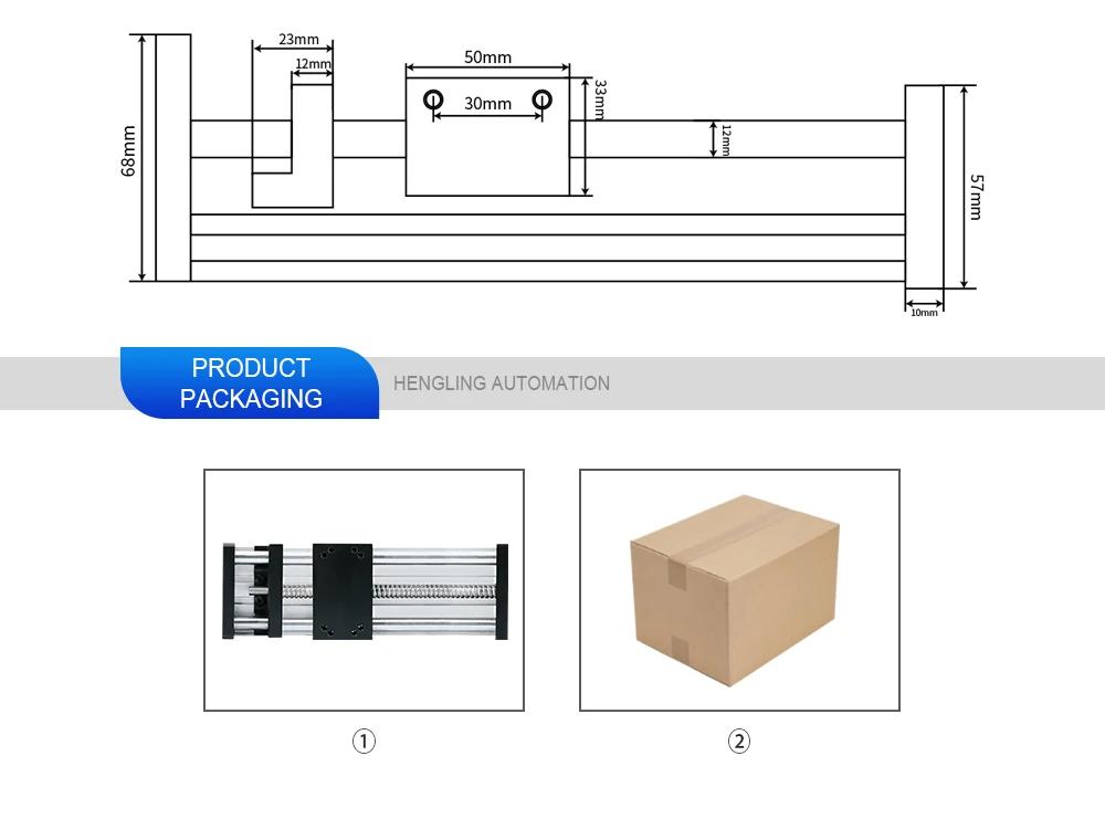 HLTNC Linear Guide Sliding Table Module - High Accuracy