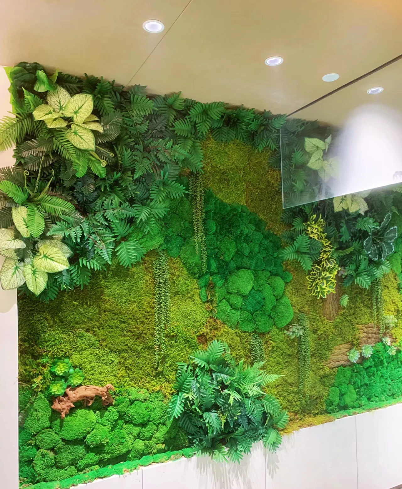 Ready Made Customized Preserved Moss Real Wall Moss Decorations Real