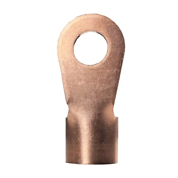 Chaer Copper Nose 10A 60A 250A Purple Copper OT Open Nose Wiring Terminal Copper Nose Cold Pressing Connector