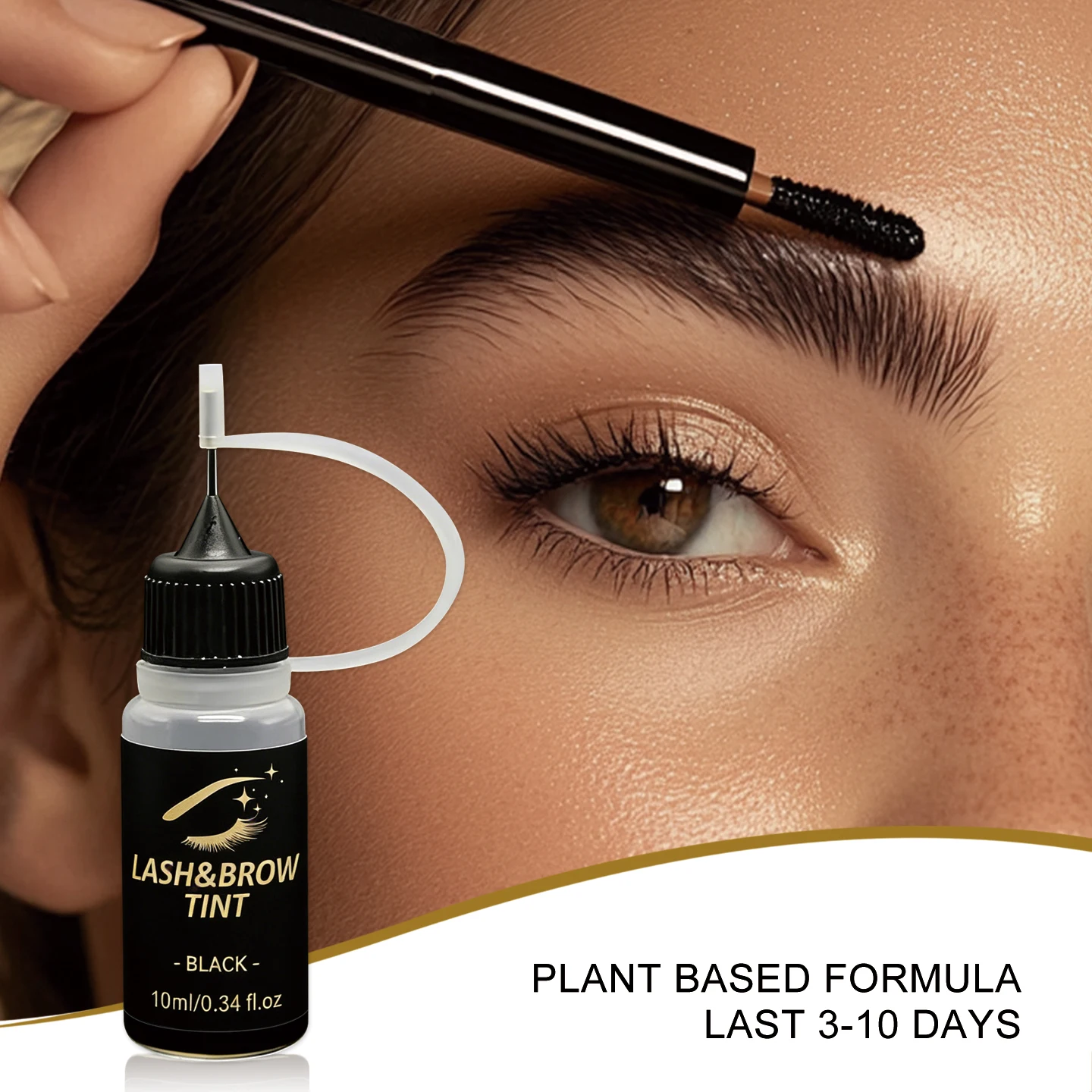 Private Label Hybrid 5-7 Day Black Brown Root Touch Henna Eyebrow