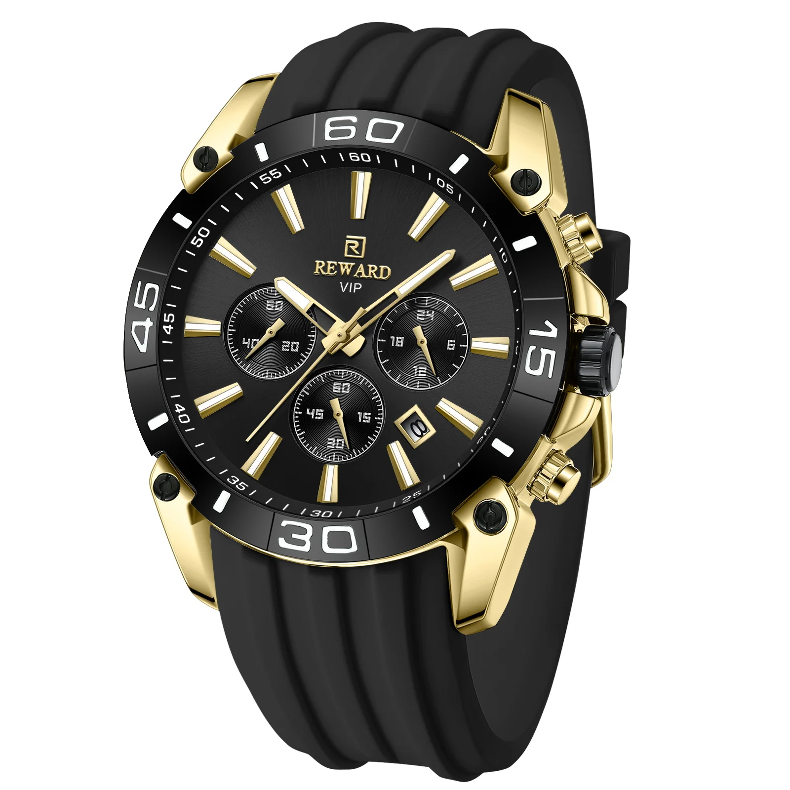 Orologio sportivo REWARD VIP da uomo con cronografo e silicone