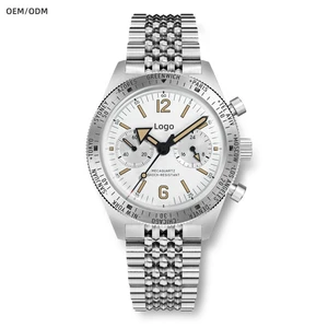 ODM Custom High-quality Divers Automatic Watch for Men Mechanical Watches With Chronograph NH86 Watches Men Wrist