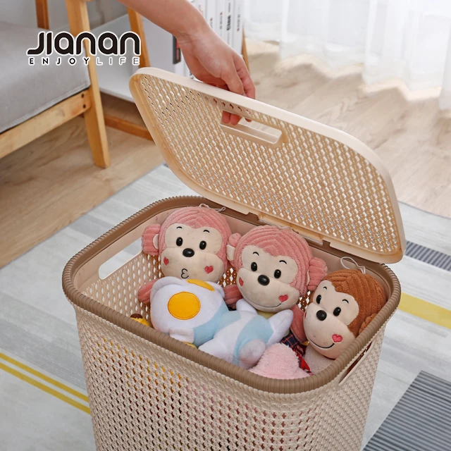 Baby Laundry Basket Nursery Toy Storage Bins Canvas Hamper - Temu