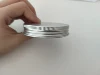 tapa de aluminio plateada