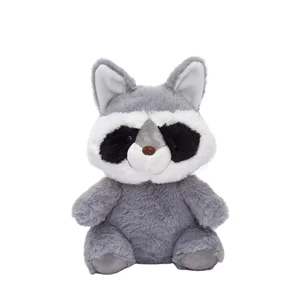Custom Soft & Realistic Raccoon Plush Toy Fluffy Jungle Animals Filled with PP Cotton