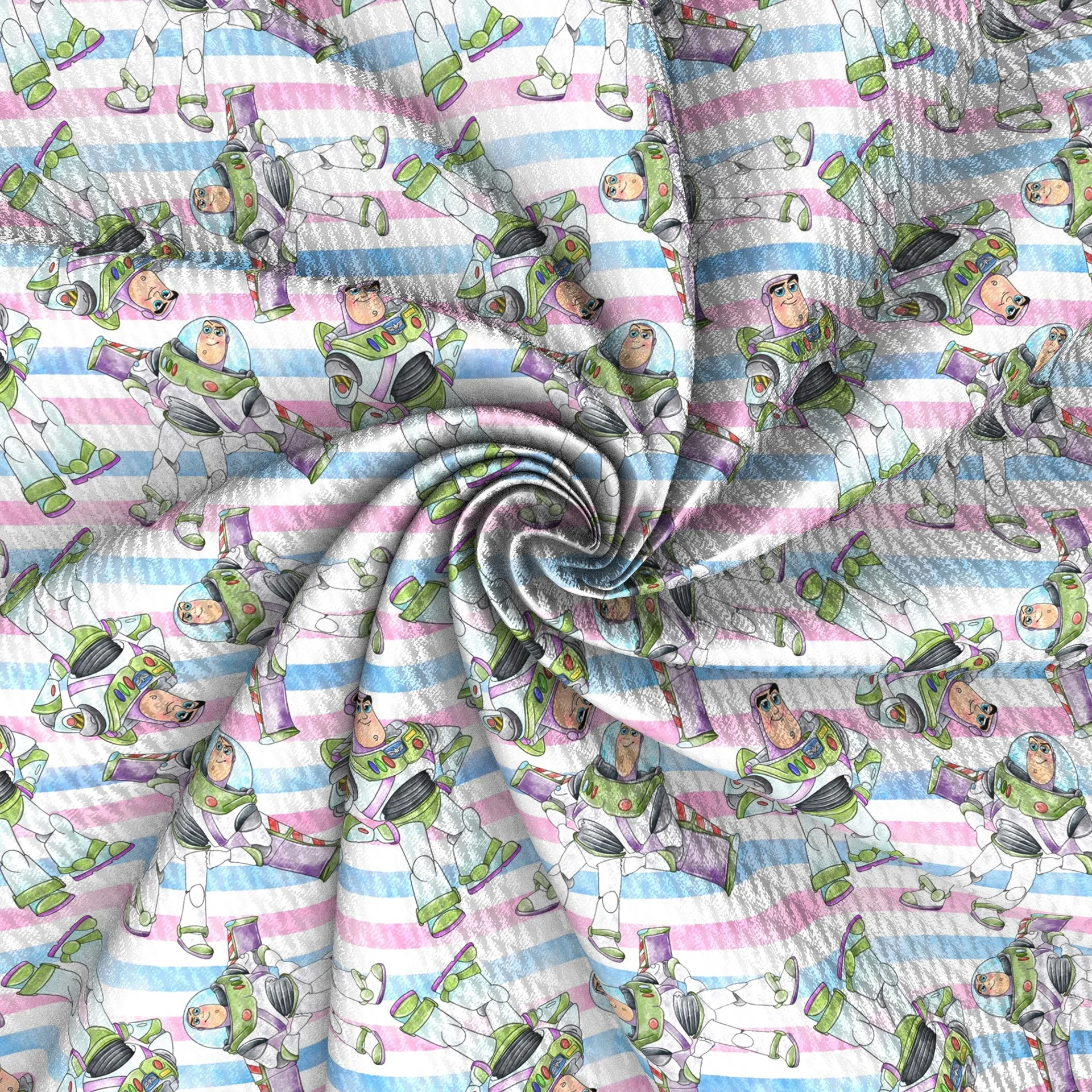 RTS Polyester Spandex Cartoon Character Bullet Fabric by the Yard