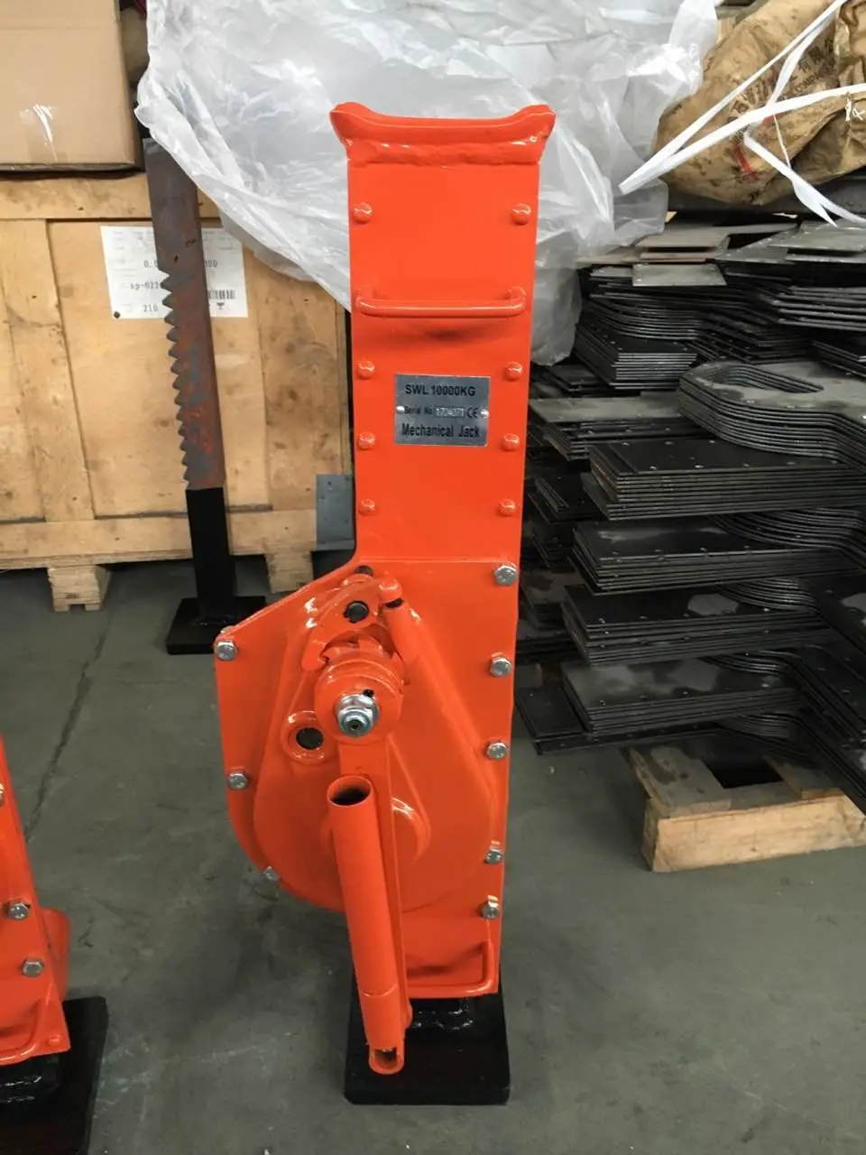 Mechanical Hydraulic Shipping Container Lifting Jack Stand Hand-crank Mechanical Jack