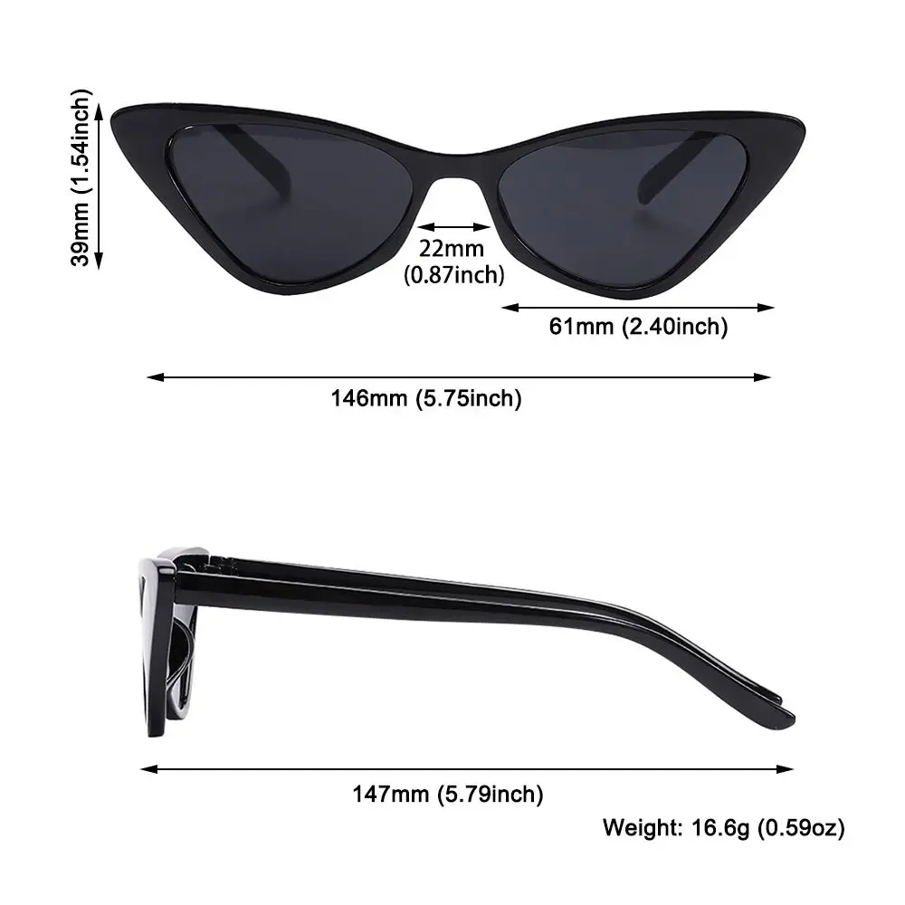 Wholesale Custom Cute Retro Candy Color Small Frame Sun Glasses Women Cat Eye Sunglasses