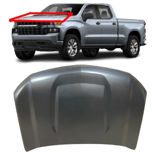 car accessories Aluminum car hood for chevy Chevrolet Silverado 1500 2019 2021 2022 2023