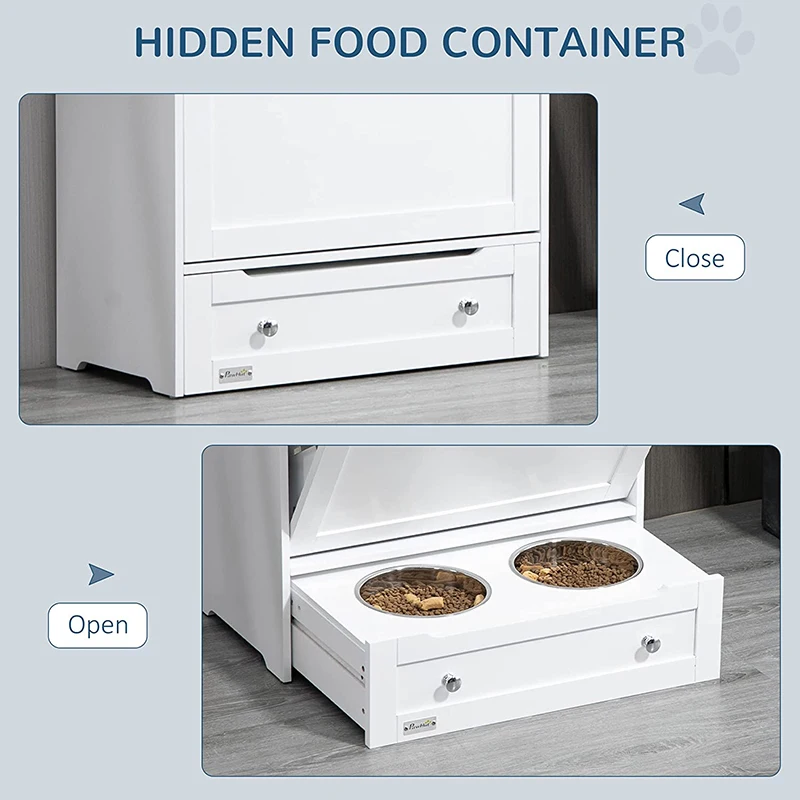 hidden dog food storage