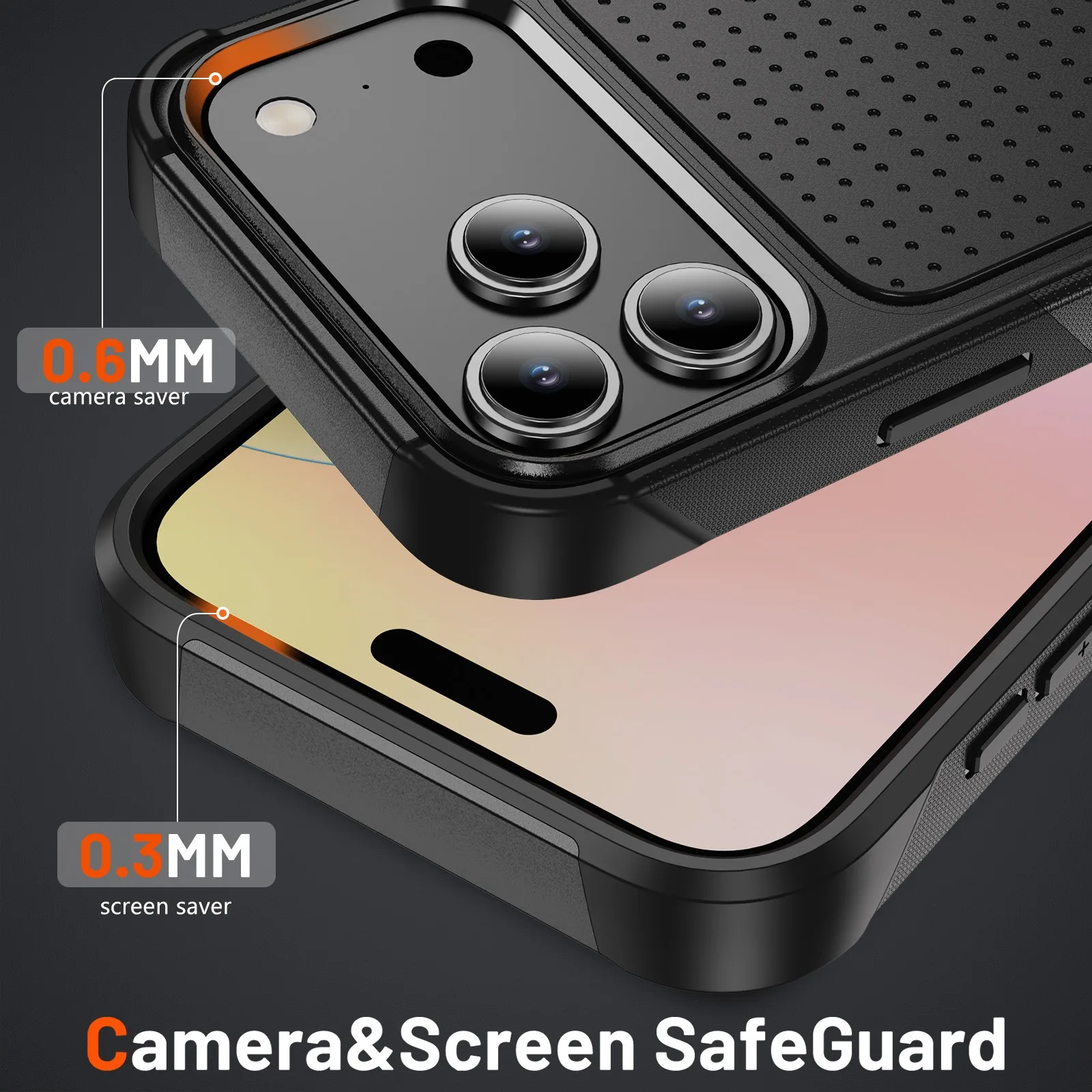 product for shockproof waterproof tpupc anti fingerprint 360 protection cellphone cover for air 17 16 pro max sjk1112-3