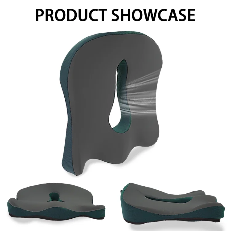 Ergonomic Office Chair Seat Cushion Orthopedic Memory Foam Lumbar Support Long Sitting Orthopedic Lumbar Pillows