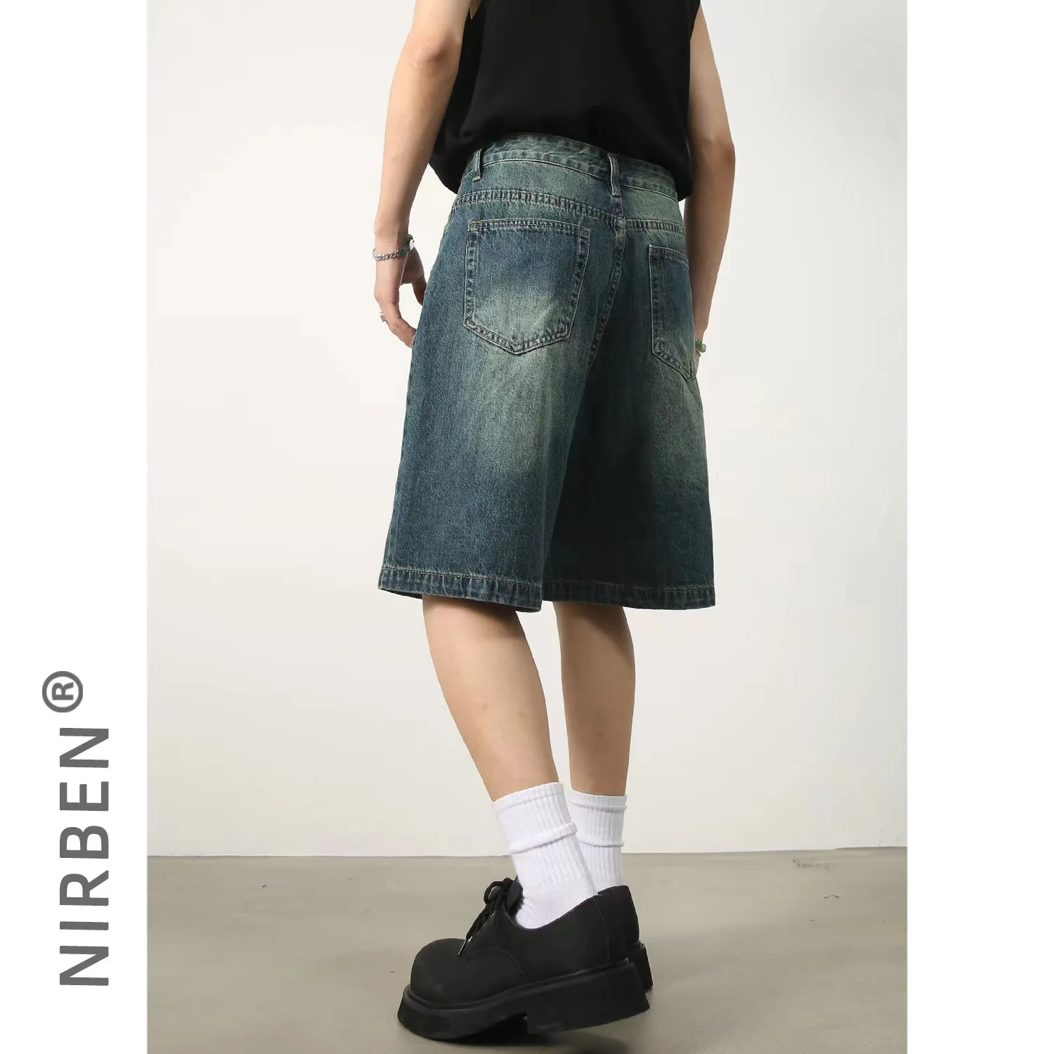 Nirben denim | Uudet miesten kesäiset farkkushortsit, trendikkäät caprit, väljät ja monipuoliset arkihousut711_voghion.com