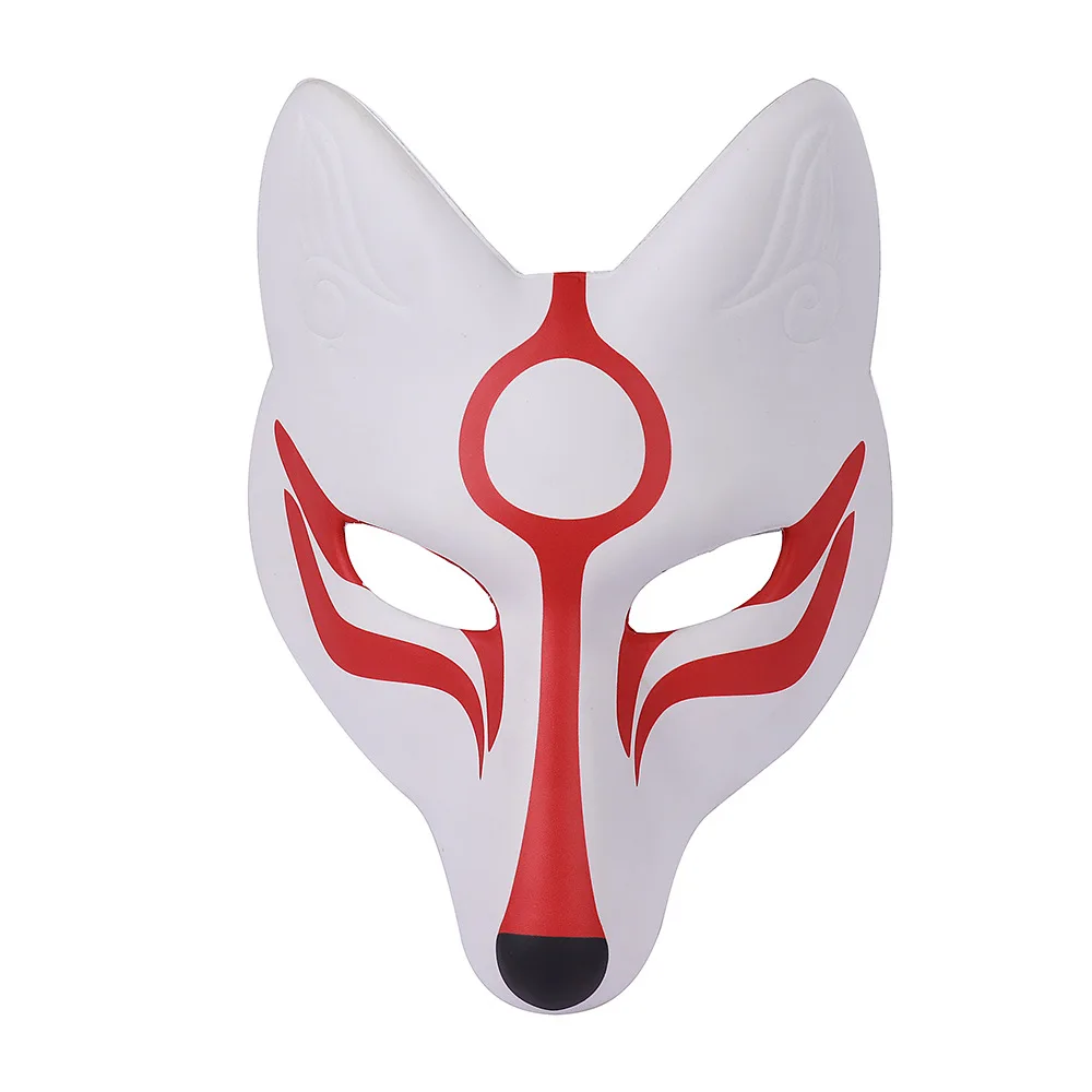 Pu Leather White Black Full Face Adult Cosplay Costume Masquerade Party  Props Anime Fox Girl Masks - Buy Party Animal Mask,Party Favors Masks,Cheap  Party Masks Product on 