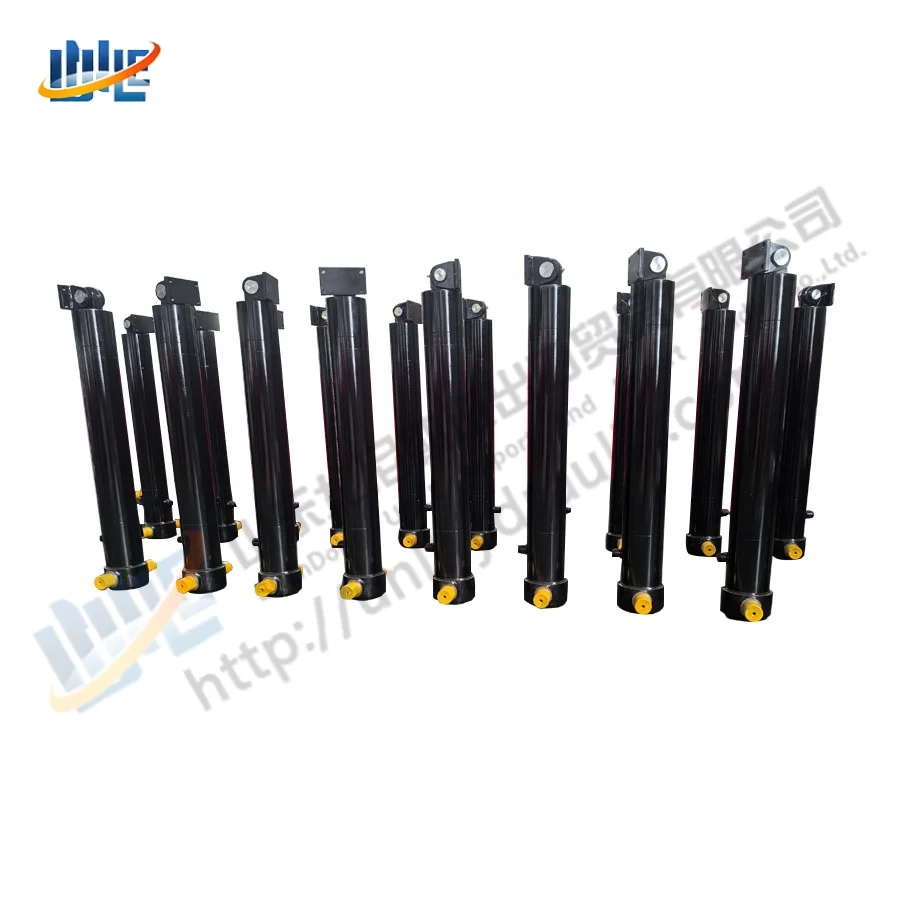 High Quality 15 Ton Trunnion Type Double Acting Tipper Telescopic Hydraulic Cylinder Jacks for  Tipper Trailers