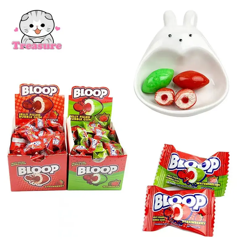 Boom Center Filled Bubble Gum - Sweet & Multi-colored
