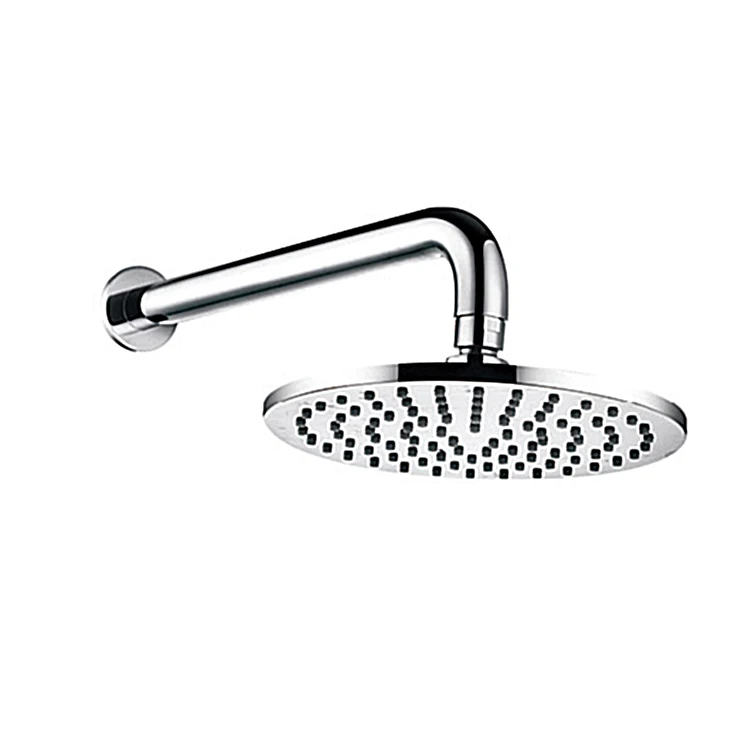 Round Brass Rain Shower With Wall Arm