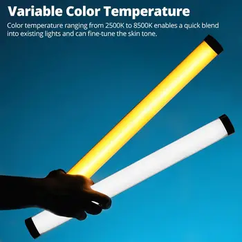 AMBITFUL A2 PRO Full-Color RGB Tube Light, CRI 95 TLCI 97 Accurate Color,2500k-8500k Adjustable detail image