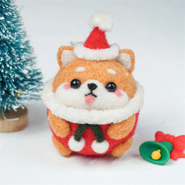 2021 Рождественское украшение мультфильм Шиба ину форма Рождественский орнамент шар