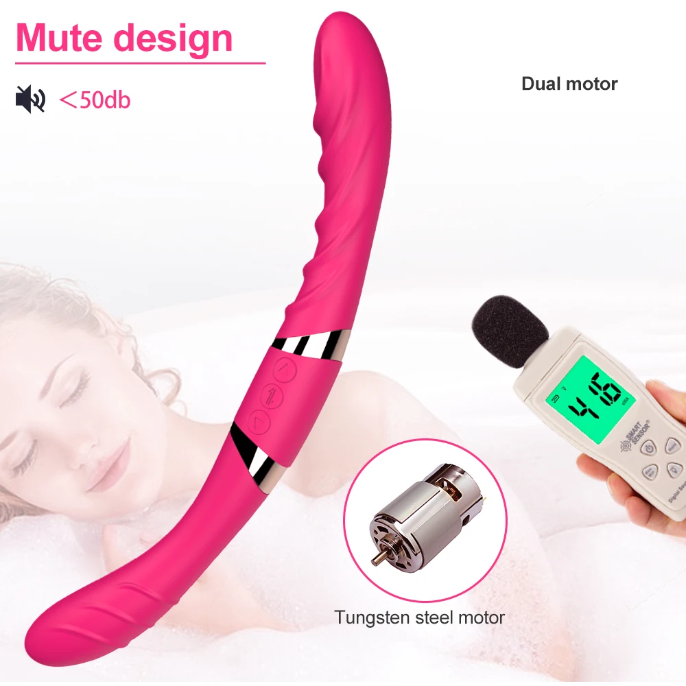 Europe Dual Motors Medical Silicone Sex Toy Flexible Double Ended Dildo  Vibrator for Girls and Women Lesbian Dildo| Alibaba.com