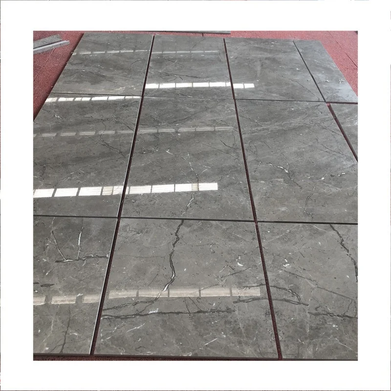 Giá sỉ từ nhà máy cho gạch lát sàn đá cẩm thạch màu xám, sản phẩm bán chạy, gạch đá cẩm thạch màu xám cắt theo kích thước yêu cầu dùng cho tường nội thất