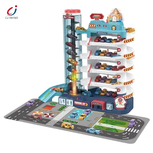Chengji Multilayer Slot Toy Garage Parking Lot Toy Play Set Kids Parking Garage City Parking Lot Building Toy with Car Lift