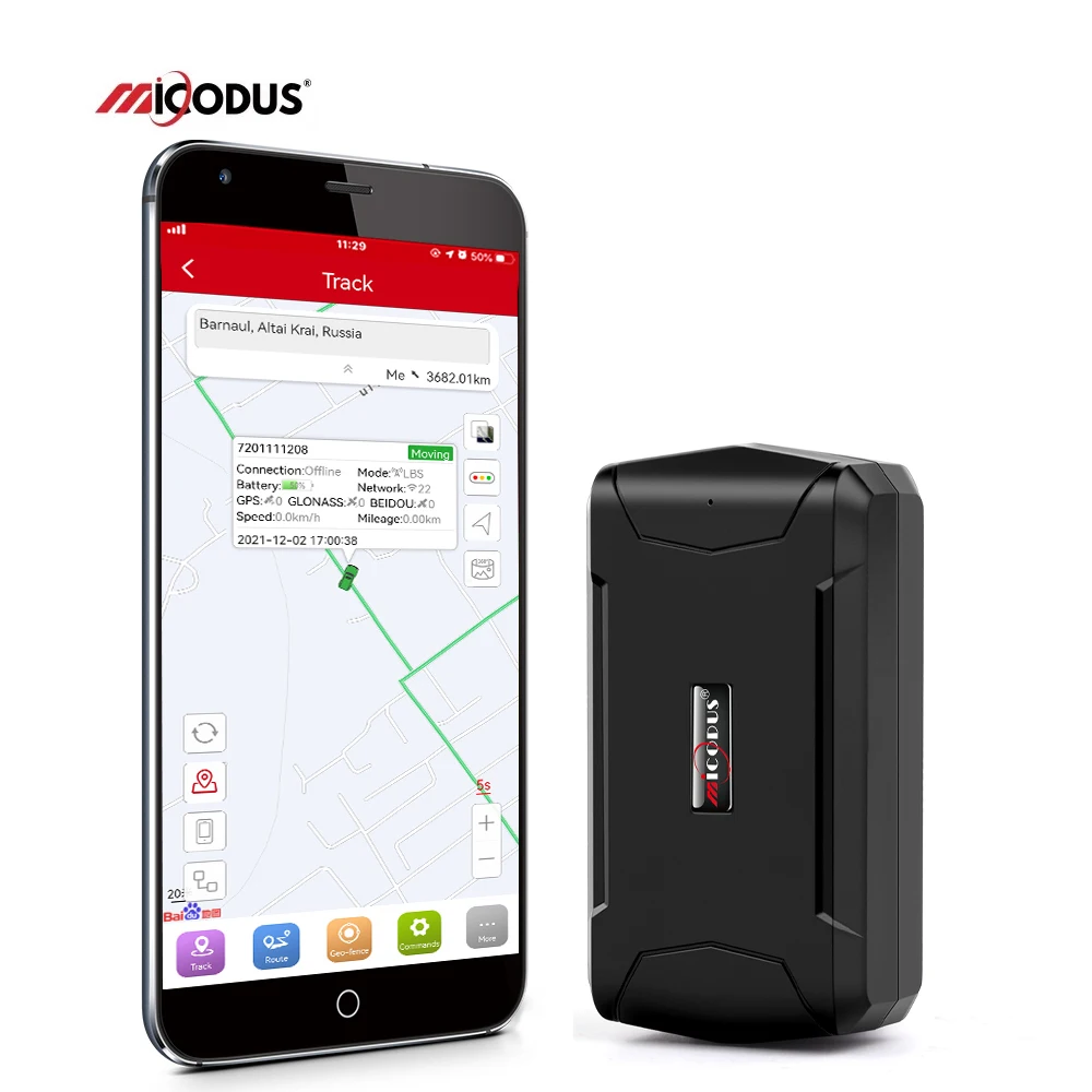 MiCODUS ML500 Temperature Sensor Fleet Tracking 5000mah Asset Gps Satellite Magnetic Mini Gps Real Time Car Locator Tracker