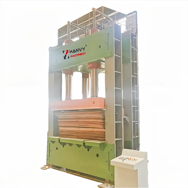 Plywood veneer cold press machine