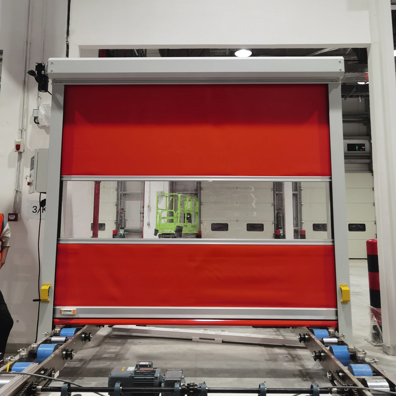 Manual Remote Control Industrial Pvc Rolling Shutter Automatic Door